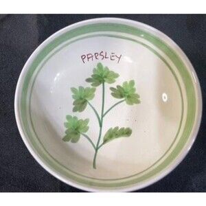 WILLIAMS-SONOMA, Herb Pattern Appetizer Bowl replacement for platter Italy